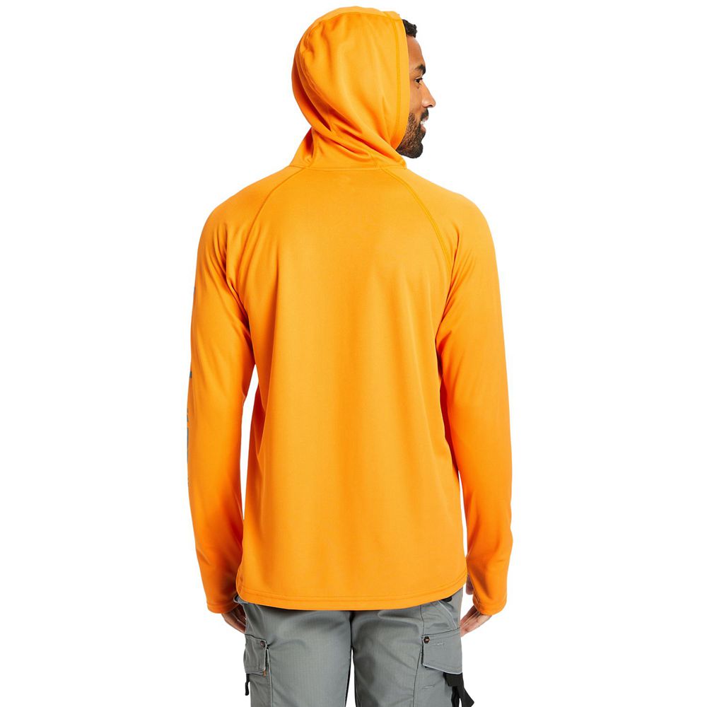 Timberland Φουτερ Ανδρικα Πορτοκαλι - Pro® Wicking Good Hoodie - Greece 2469085-RO